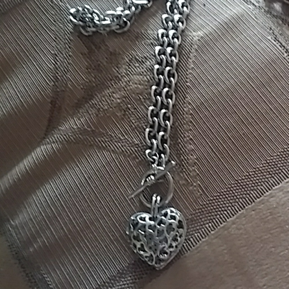 Necklace -Silver - Toggle Clasp